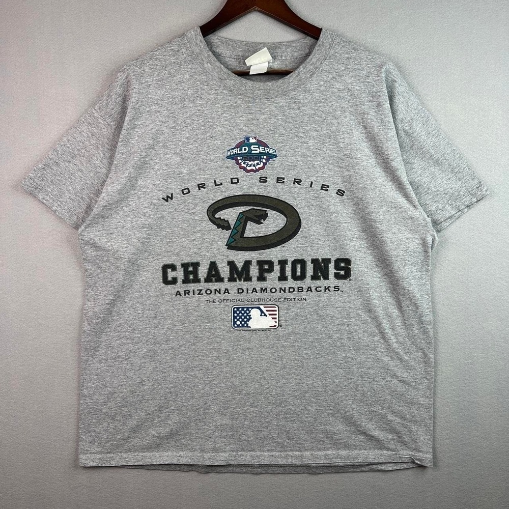 Vintage Arizona Diamondbacks 2001 World Series Champions Tee Shirt XL - Picture 1 of 8